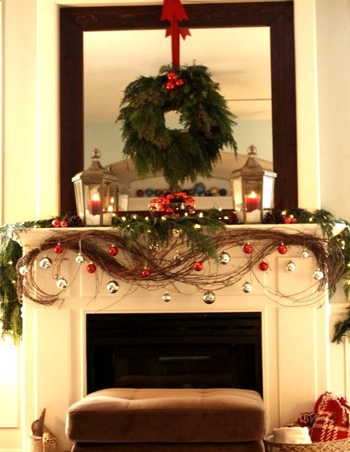 Our Living Room Mantel Christmas 2010