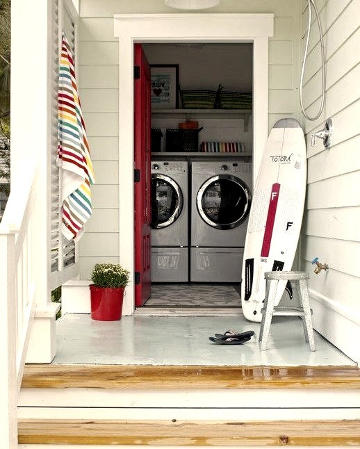 Outdoor Shower Laundry