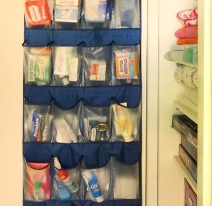 Shoe Hanger As Medicine Cabinet